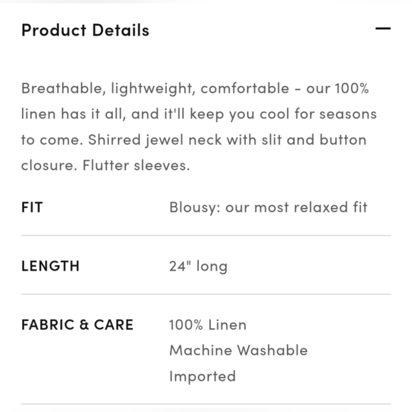 Ann‎ Taylor Pure Linen Flutter Sleeve Breathable lightweight Top Orange Size XL - Picture 14 of 14